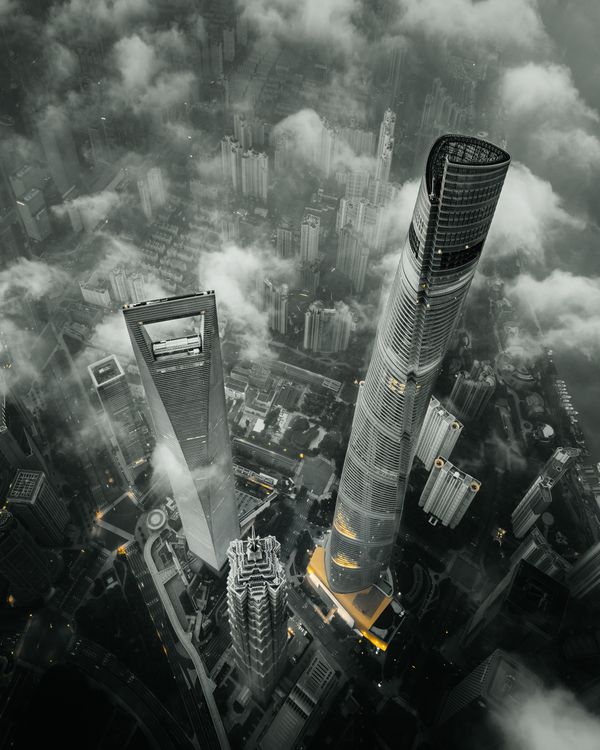 Shanghai from the clouds thumbnail