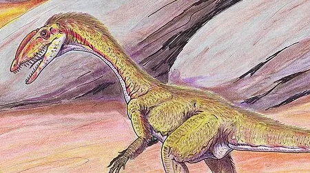 Fossil swim tracks indicate that theropods similar to this Megapnosaurus at least occasionally swam in prehistoric lakes and rivers.