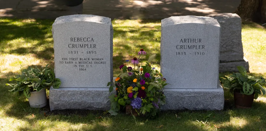 The graves of Rebecca Lee Crumpler and Arthur Crumpler