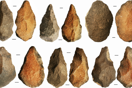 Early humans made stone tools out of whichever rocks happened to be lying nearby, ignoring quality in favor of convenience