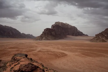 The Middle East’s austere terrain lured Lawrence: “The abstraction of the desert landscape,” he wrote 
in Seven Pillars of Wisdom, “cleansed me.”  