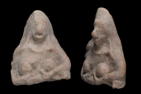 The amulet probably dates to the fifth or sixth century B.C.