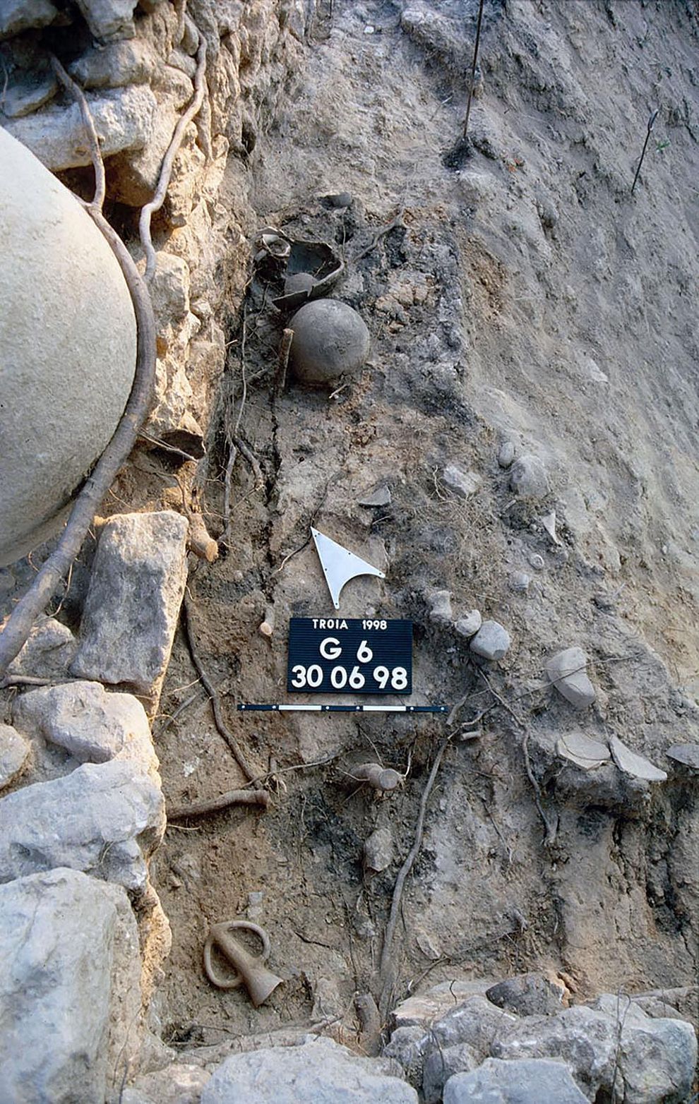 A depas goblet in situ at Troy