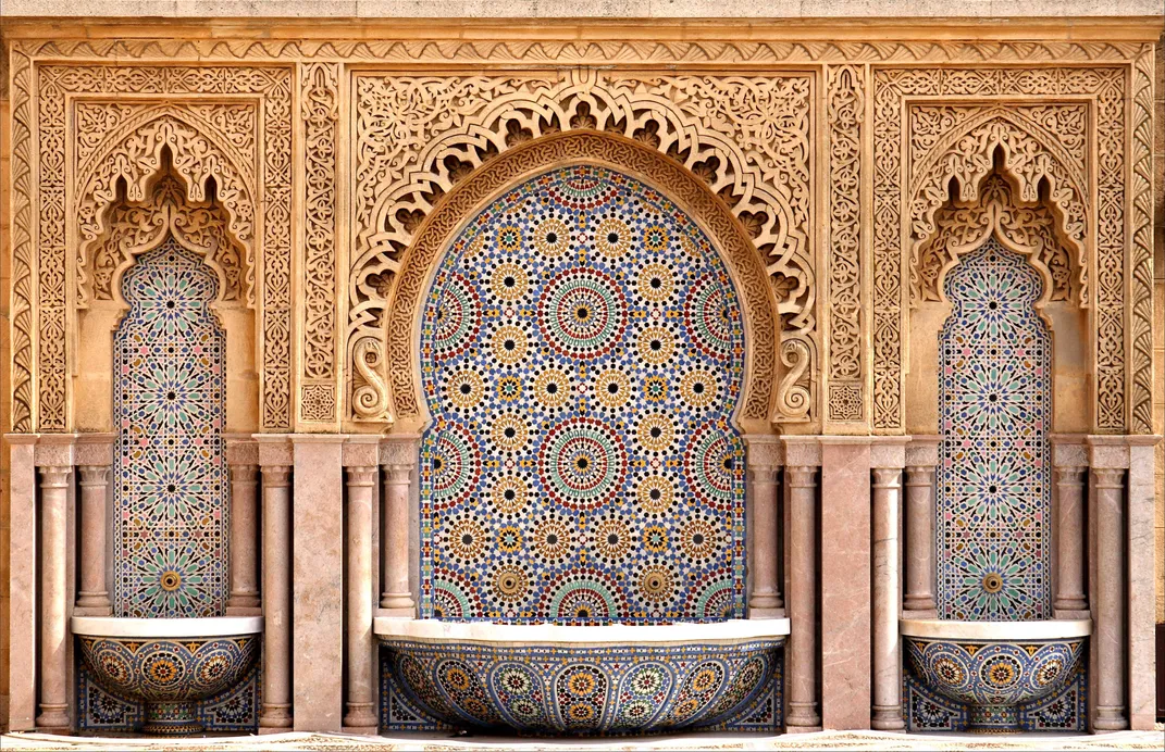Fountain at the Al-Attarine Madrassa in Fez