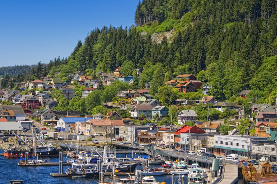 The town of Ketchikan