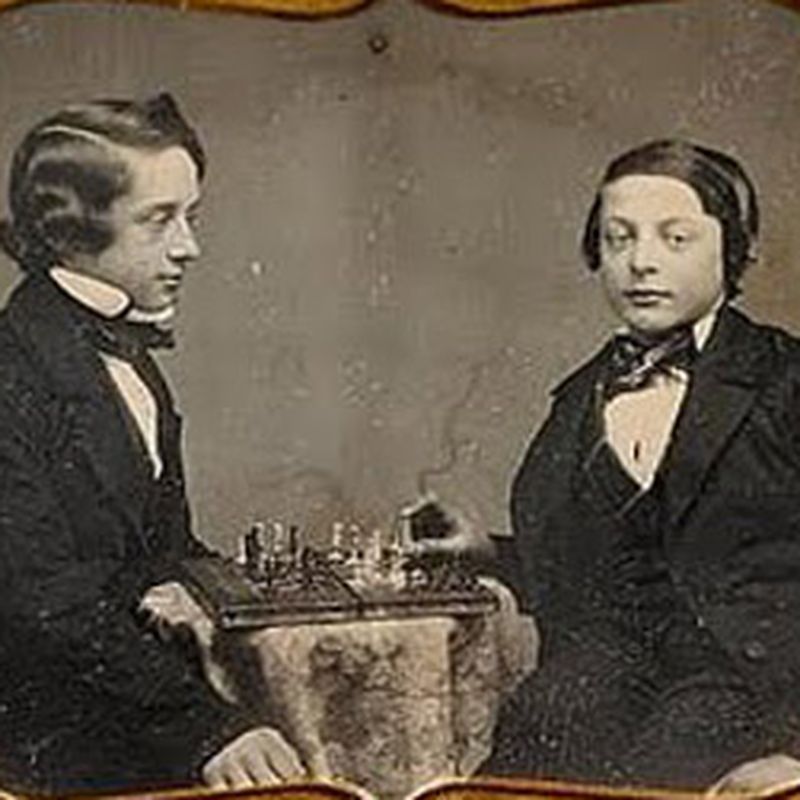 Chess book Morphy play-by-play