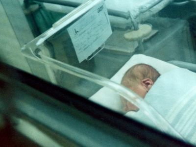 The baby who was cured of HIV hasn’t been identified, but here’s another random picture of a baby in a hospital.