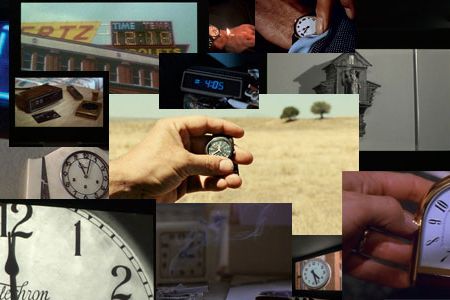 The clocks in each clip document the time throughout the 24 hour movie.