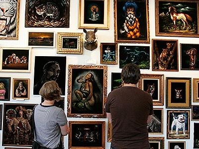 At last count, Velveteria, the Museum of Velvet Paintings has nearly 2,500 velvet paintings.