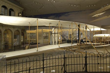 The Wright brothers inaugurated the aerial age with the world's first successful flights of a powered heavier-than-air flying machine.