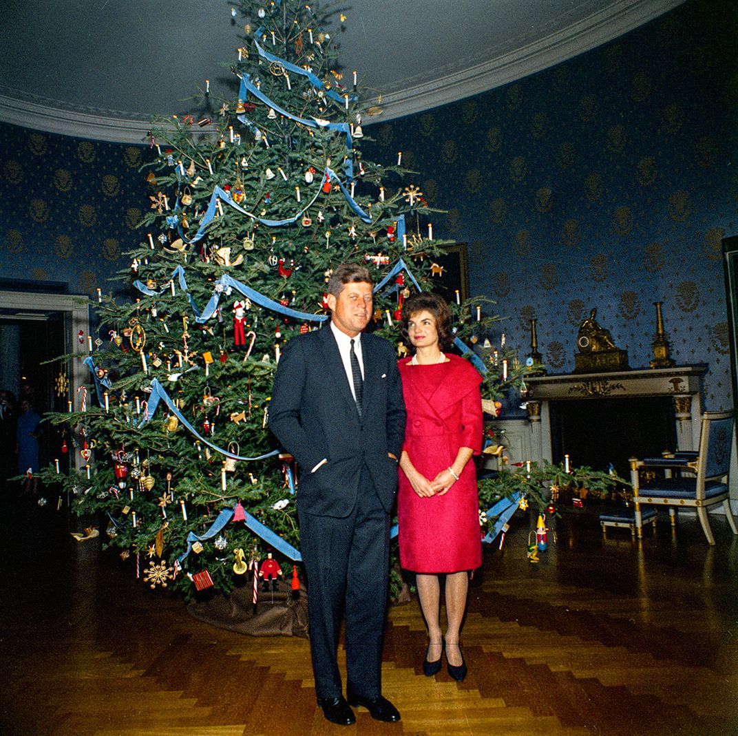 1963-4 JFK John F Kennedy Christmas Card Photo 8x12 