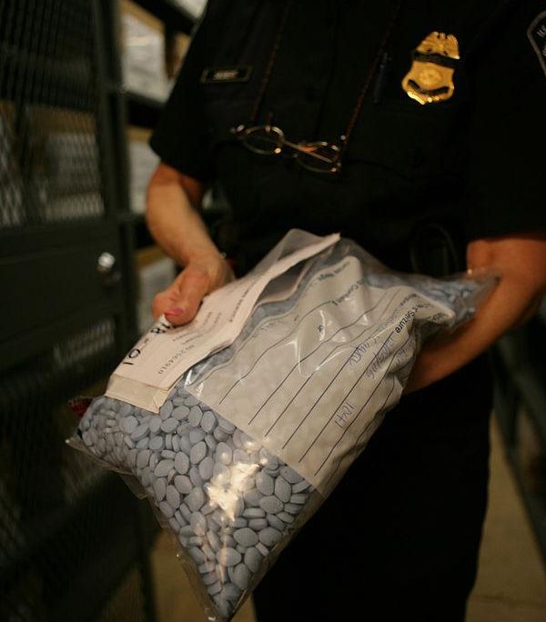 Bulk bag of counterfeit Viagra