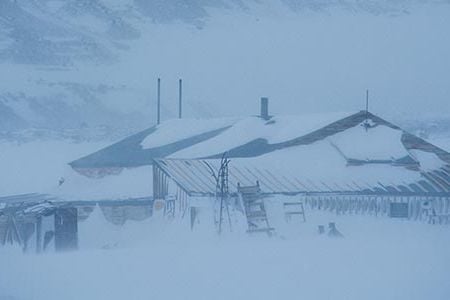 Explorer Robert Scott built a hut at Cape Evans during his 1910-1913 expedition; all five members of his team perished.