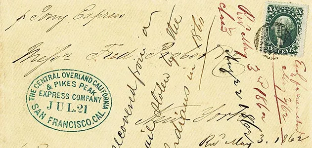 Pony Express letter
