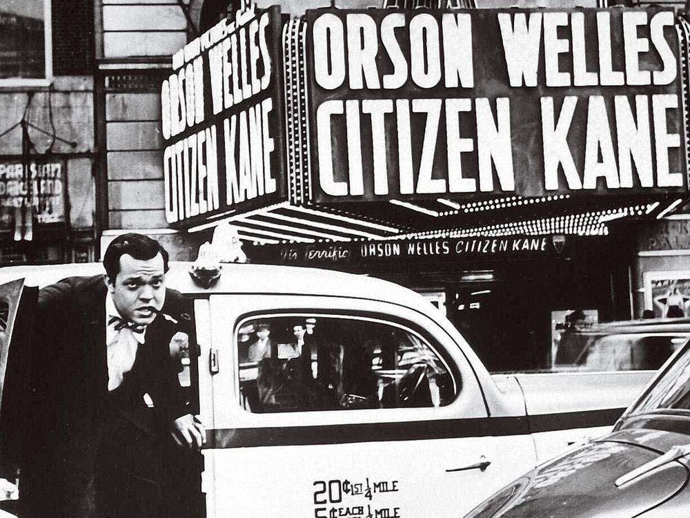 Orson Welles at the premiere of Citizen Kane