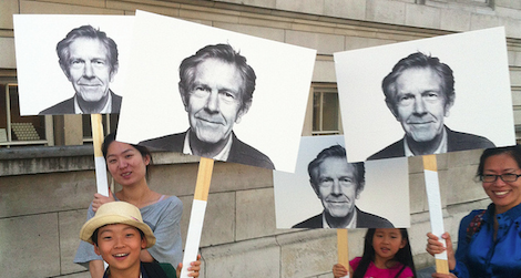 John Cage fans celebrate the composer at the 2012 BBC Proms music festival.