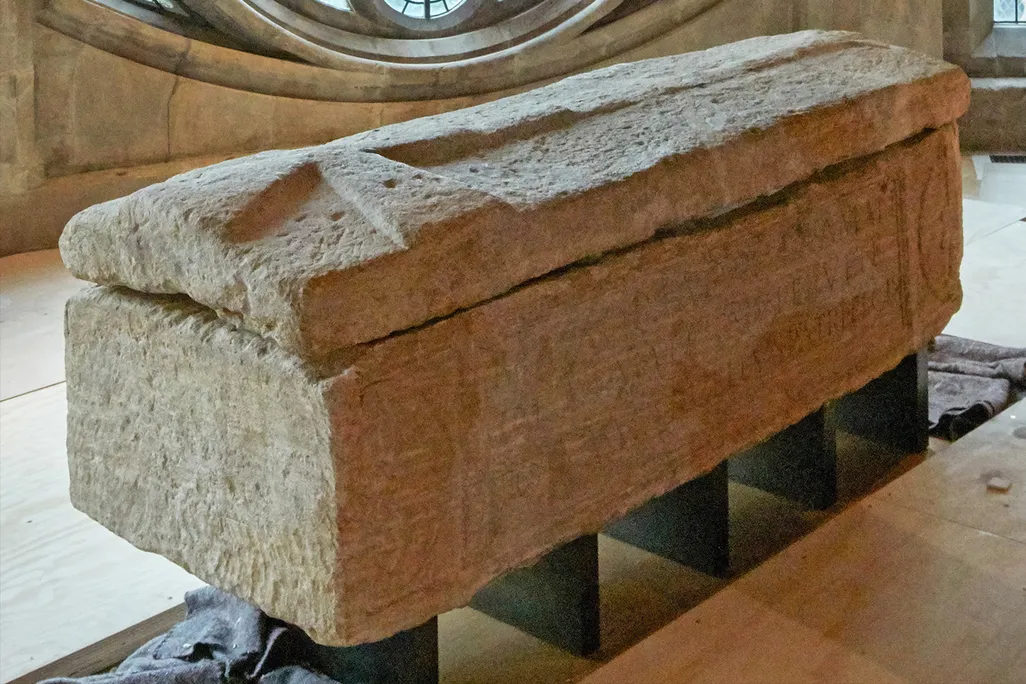 Roman sarcophagus on view in the Queen’s Diamond Jubilee Galleries at Westminster Abbey