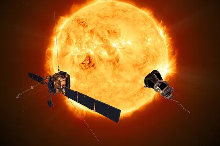 An artist's rendering of the Parker Solar Probe and Solar Orbiter