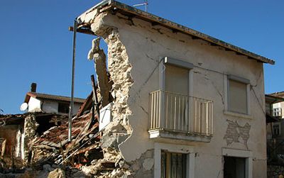 The April 6, 2009 earthquake in Italy destroyed many buildings, new and old.