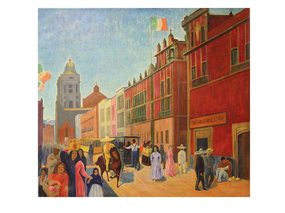 Walter Pach, Street in Mexico, Francis M. Naumann Fine Art, New York