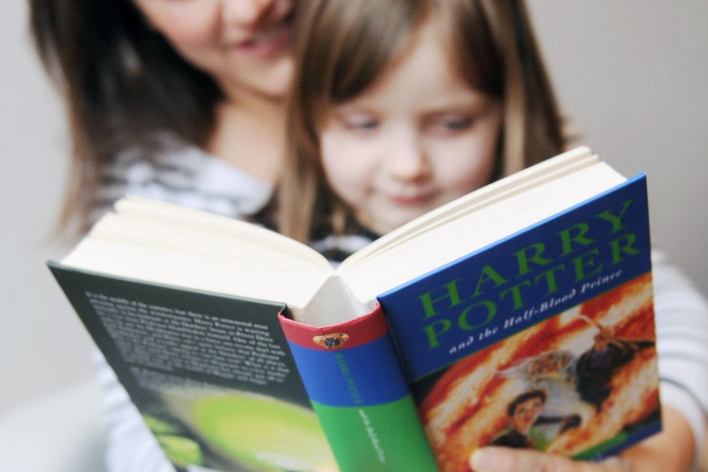 reading harry potter