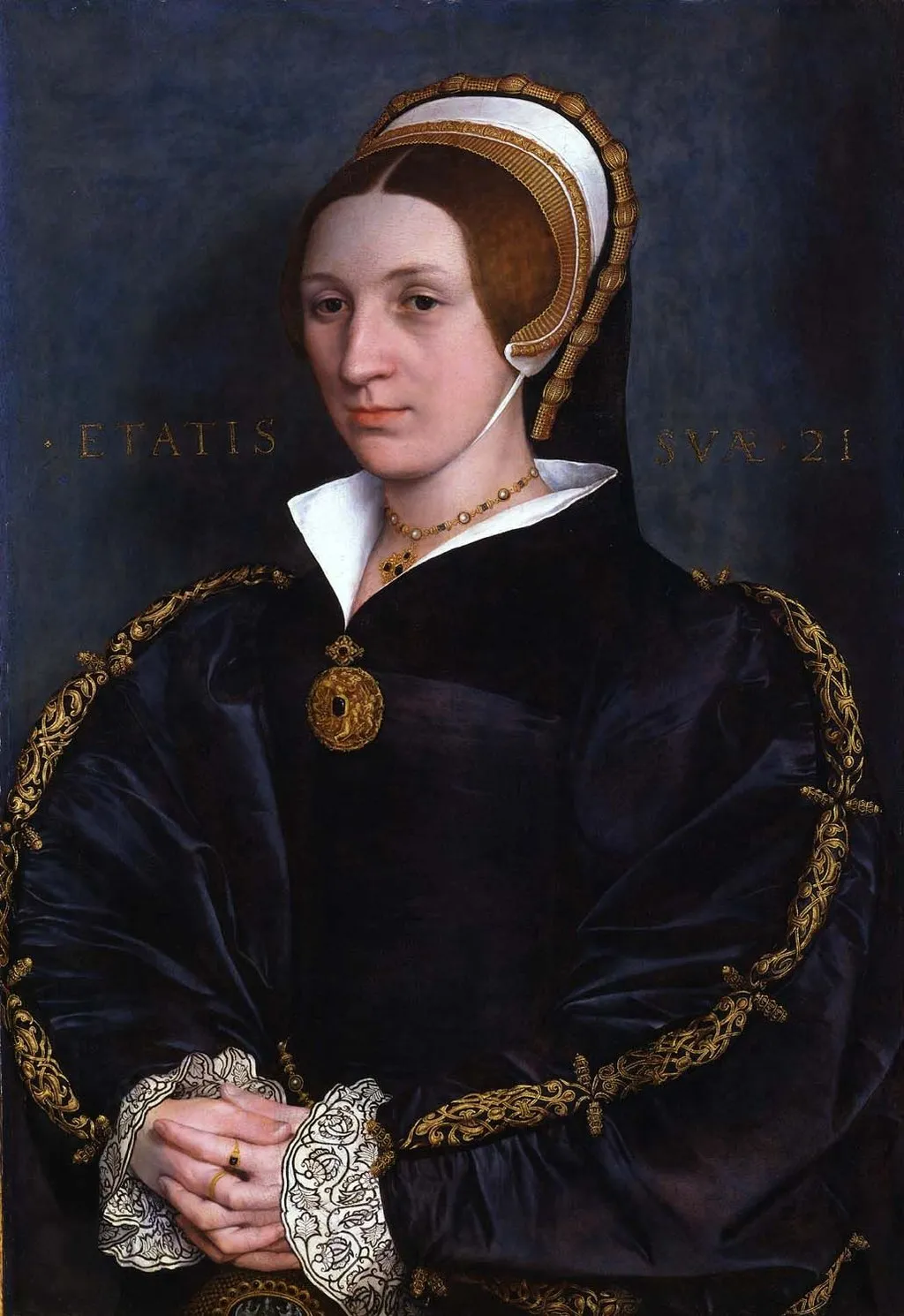 A Hans Holbein portrait previously identified as a likeness of Catherine Howard but now thought to depict a member of the Cromwell family
