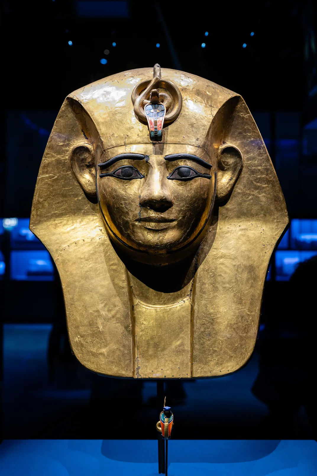 Gold funerary mask