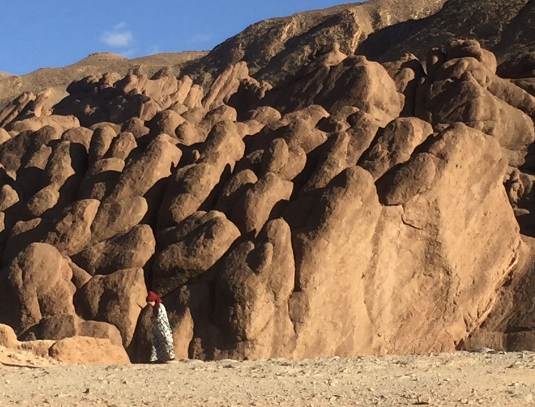 Unusual rock formations in the Dades Gorge