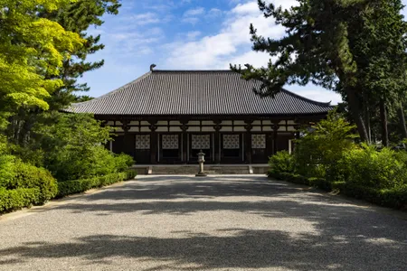 The Toshodaiji Temple, an eighth-century Buddhist site in Nara, Japan