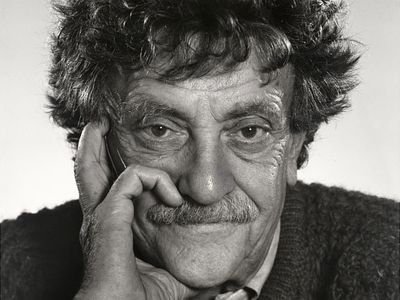 Kurt Vonnegut in a 1990 portrait