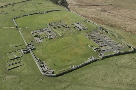 The free online map highlights sites spanning&nbsp;prehistoric times to the modern era, including this Roman fort next to Hadrian's Wall.