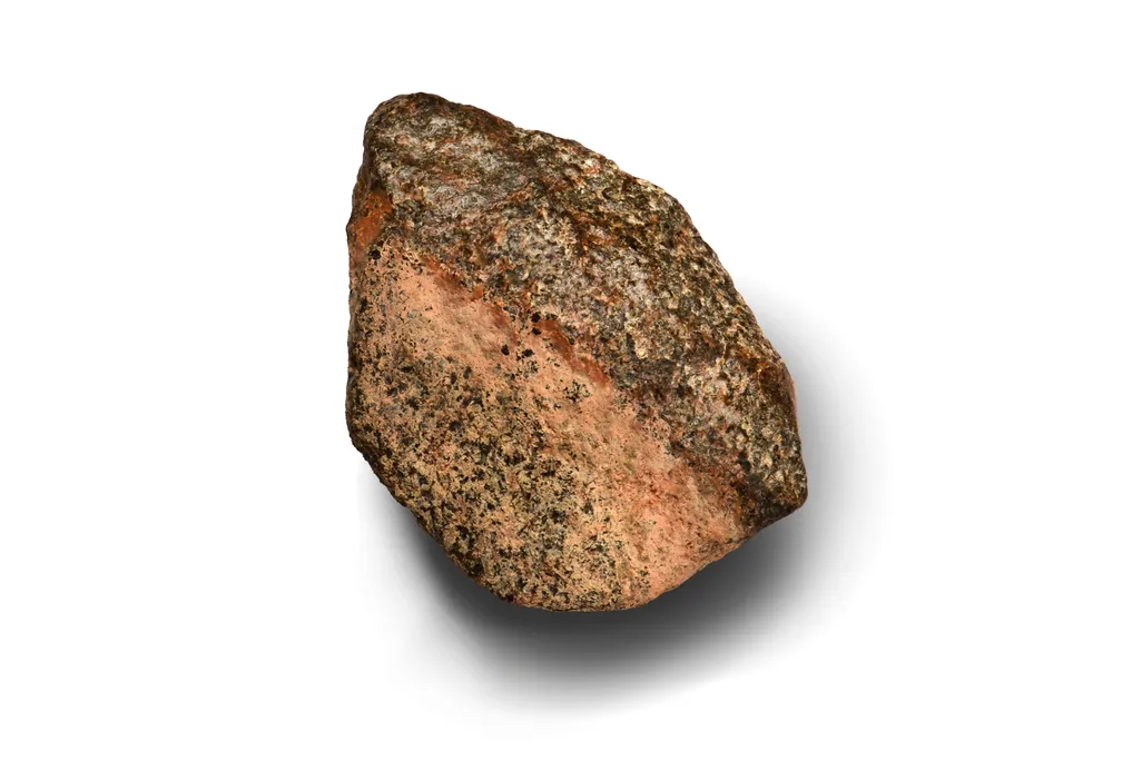 a rose-colored rock