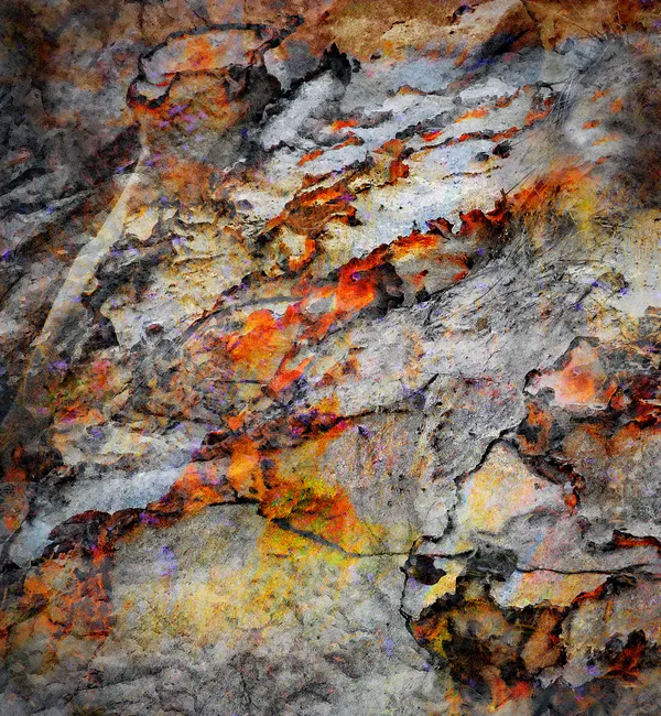 The base layer photo is of sandy rock cliffs on the Oregon coast thumbnail