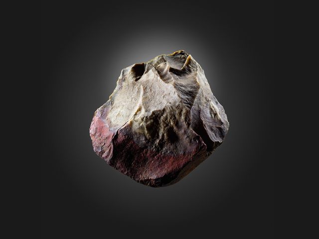 Roughly two million years old, this tool, known as the Kanjera stone, was part of a new Stone Age technology that helped make better-fed, smarter hominins.
&nbsp;