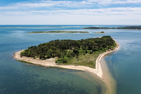 Sipson Island in Cape Cod, Massachusetts, opened to the public on July 25.