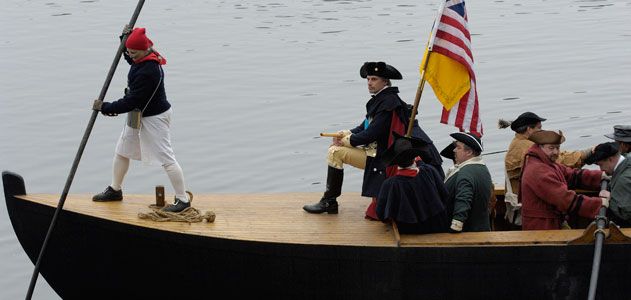 Ronald Rinaldi dressed as General George Washington