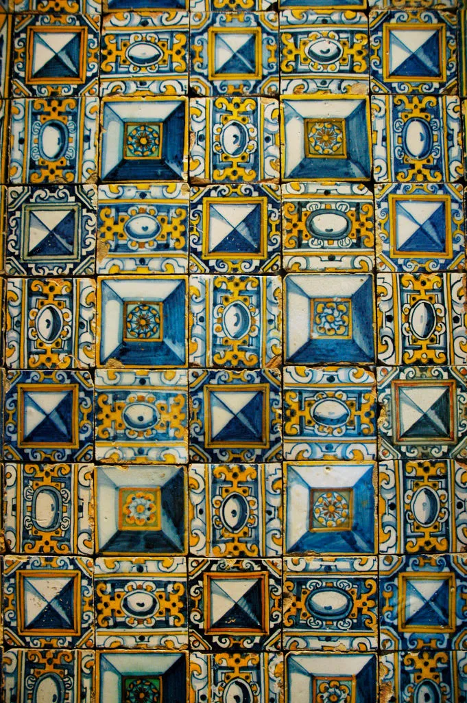 tile panel at National Azulejo Museum