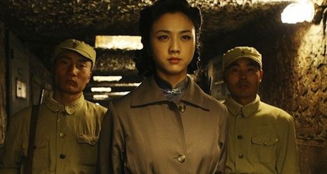 A still from Ang Lee’s film shows the young woman at the center of the plot to assassinate a man.