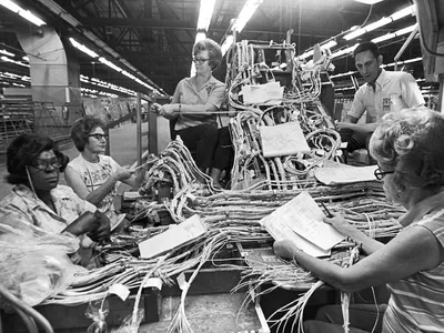 Workers at Lockheed Jet Bomber Plant, Marietta, Georgia, 1953
