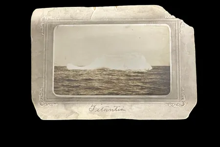 This photograph may depict the iceberg that caused the Titanic to sink