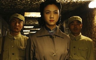 A still from Ang Lee’s film shows the young woman at the center of the plot to assassinate a man.