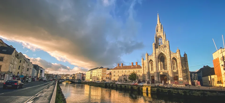  The River Lee flows past Cork's Holy Trinity Church. 