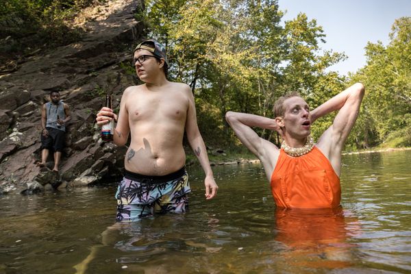 Drag queens cool off in a swimming hole in Appalachia thumbnail