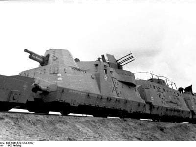 A German armored train