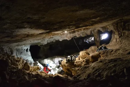 The Malalmuerzo Cave in southern Spain, where archaeologists uncovered the fossilized teeth of an ancient hunter-gatherer.
