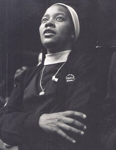 Nuns such as civil rights activist, Dolores Bundy (c.1970) have been a force for social change.