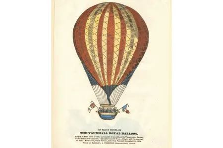 Balloon prints like this one, of the Great Nassau “enable us to share some sense of the excitement that gripped those watching their fellow beings rise into the sky for the first time,” writes Tom D. Crouch of the National Air and Space Museum.