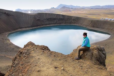 In 2017, Emily Martin studied “pit chains” in Iceland. The landform may be similar to something found on Saturn’s moon Enceladus.