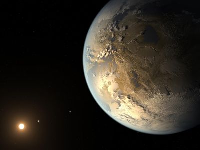 Artist's conception of Kepler 186-f. Is it habitable? Hard to say.