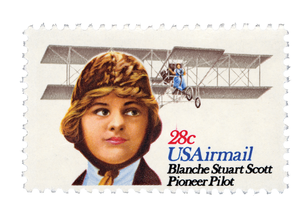 Blanche Stuart Scott stamp